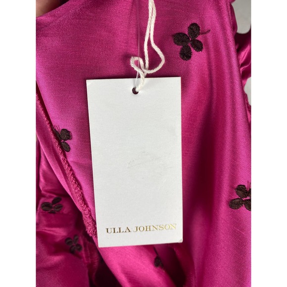NWT Ulla Johnson Falaise Barbiecore Pink Mini Dress Size 2 Silk Blend - Picture 15 of 15